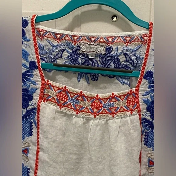 Johnny Was Workshop Zelda Peasant Top - Picture 3 of 9